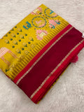 Pichwai Silk Printed-JU3