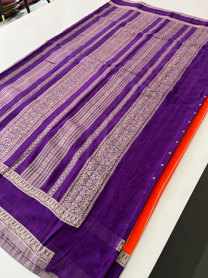 Designer crape Chinnon saree