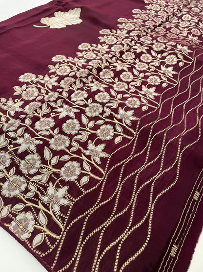 Chinnon Silk Premium Lily Green x Red-1121