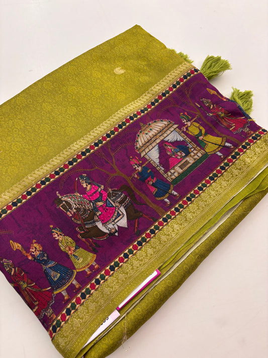 Crape banarasi fancy