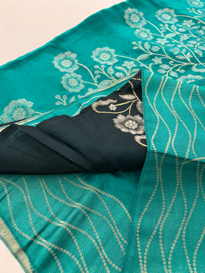 Chinnon Silk Premium Lily Green x Red-1121