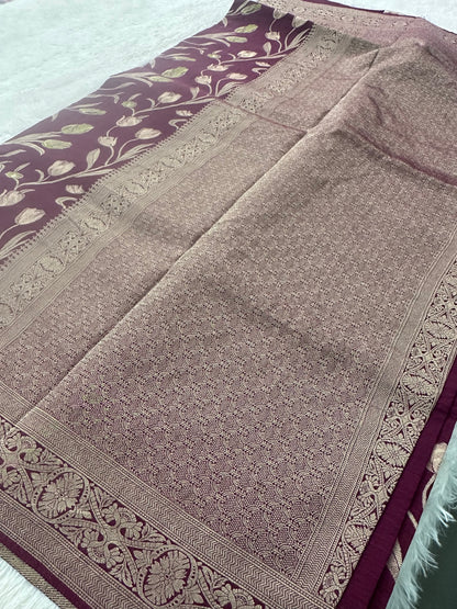 Tulips Linen Premium Saree-M13