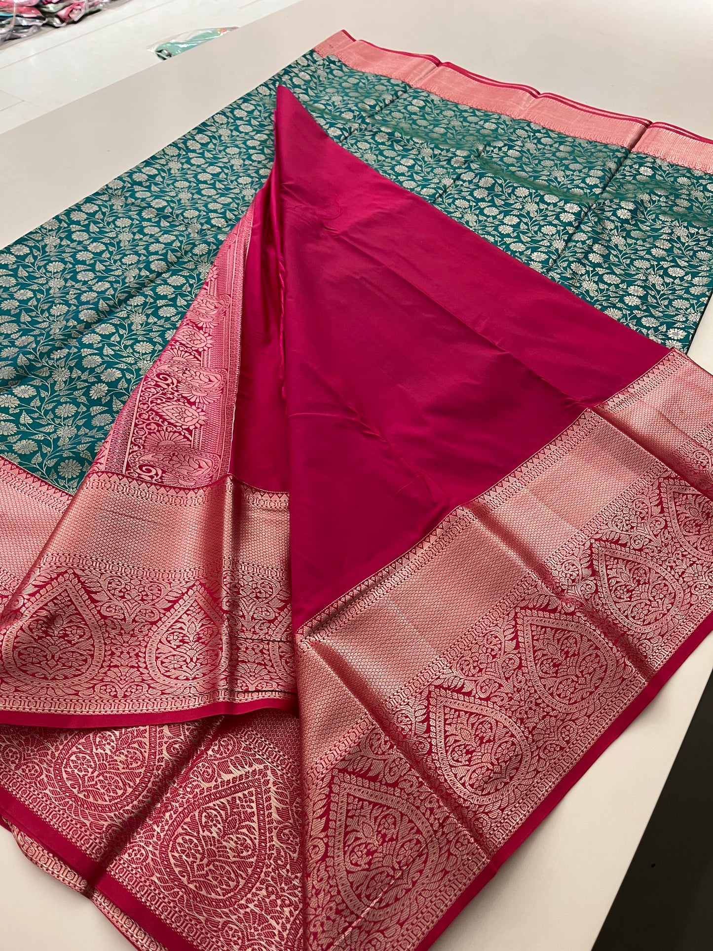 Semi Kanjeevaram  Tissue Silk Saree