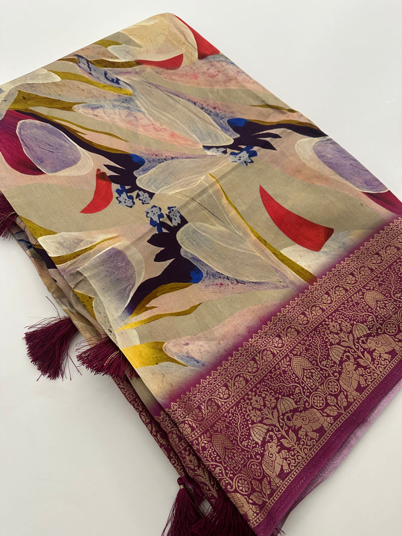 Printed Viscose Designer Concept- JU28