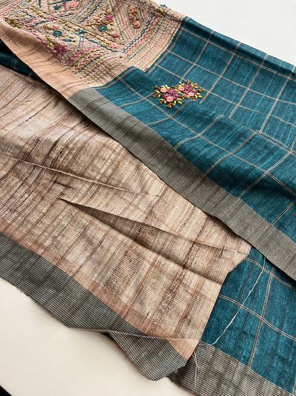 Lenin Embroidery Fancy saree