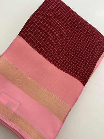 Crepe chiffon Saree