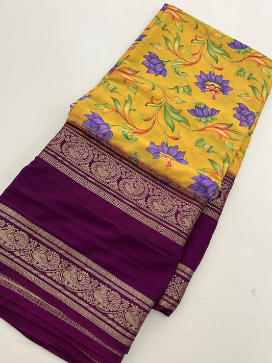 Ju10 Printed Semi Mysore Silk