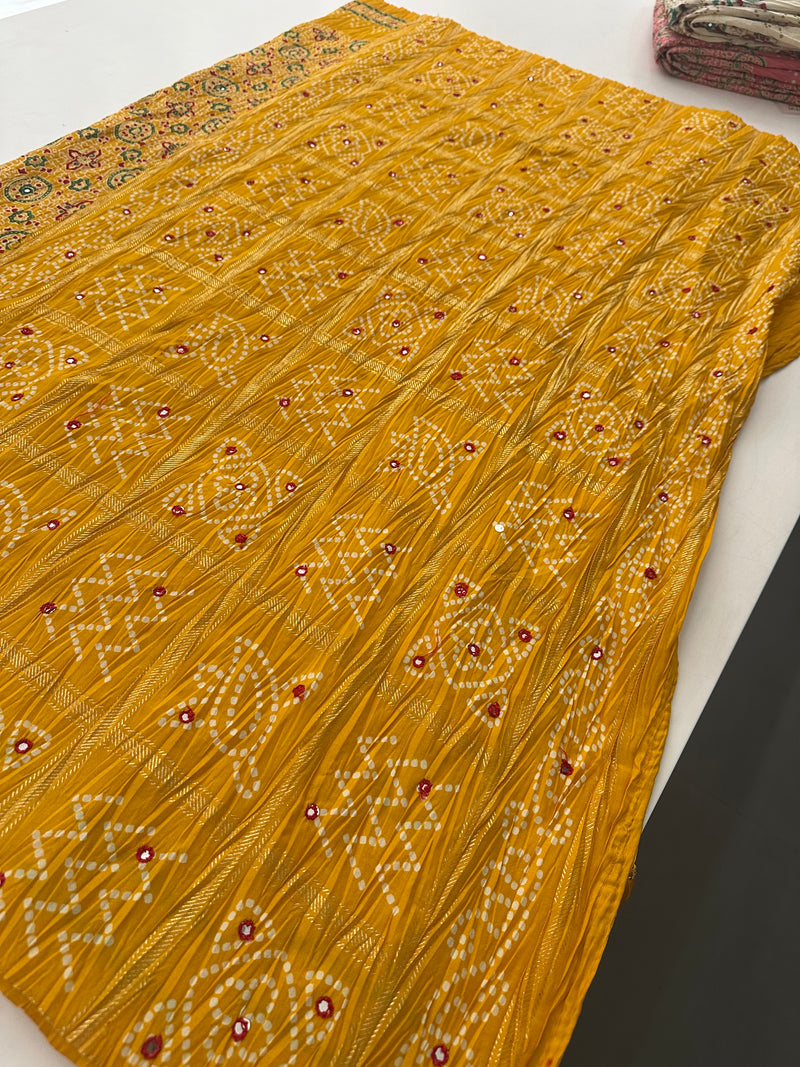 Crush Patola Fancy Saree-J25