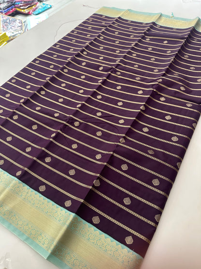 Semi Kanchi/Vegan Silk Saree-11