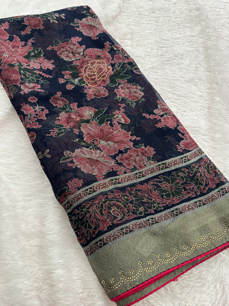 Brosso Fancy Saree New-JU10