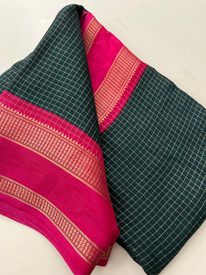 Crepe Chiffon Check