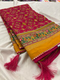 Pink Royal Patola Saree AU5