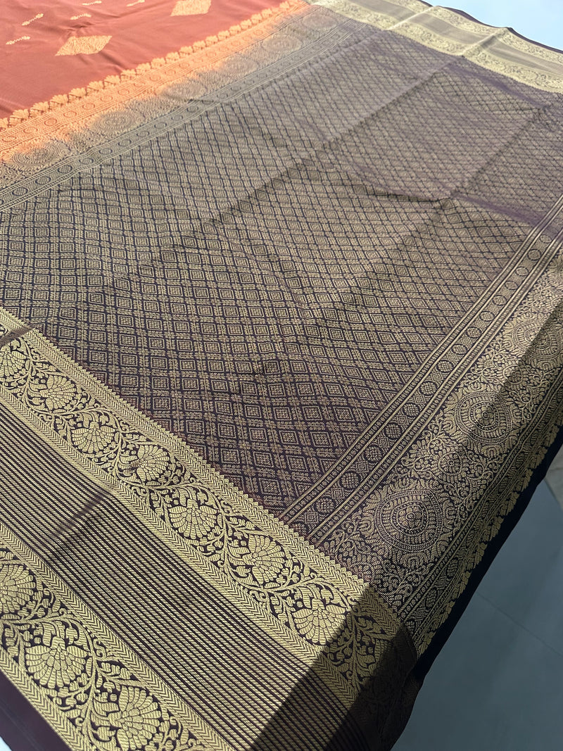 Semi Kanchi Silk Saree-J27