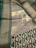 Printed Chanderi Fancy Saree-JU31
