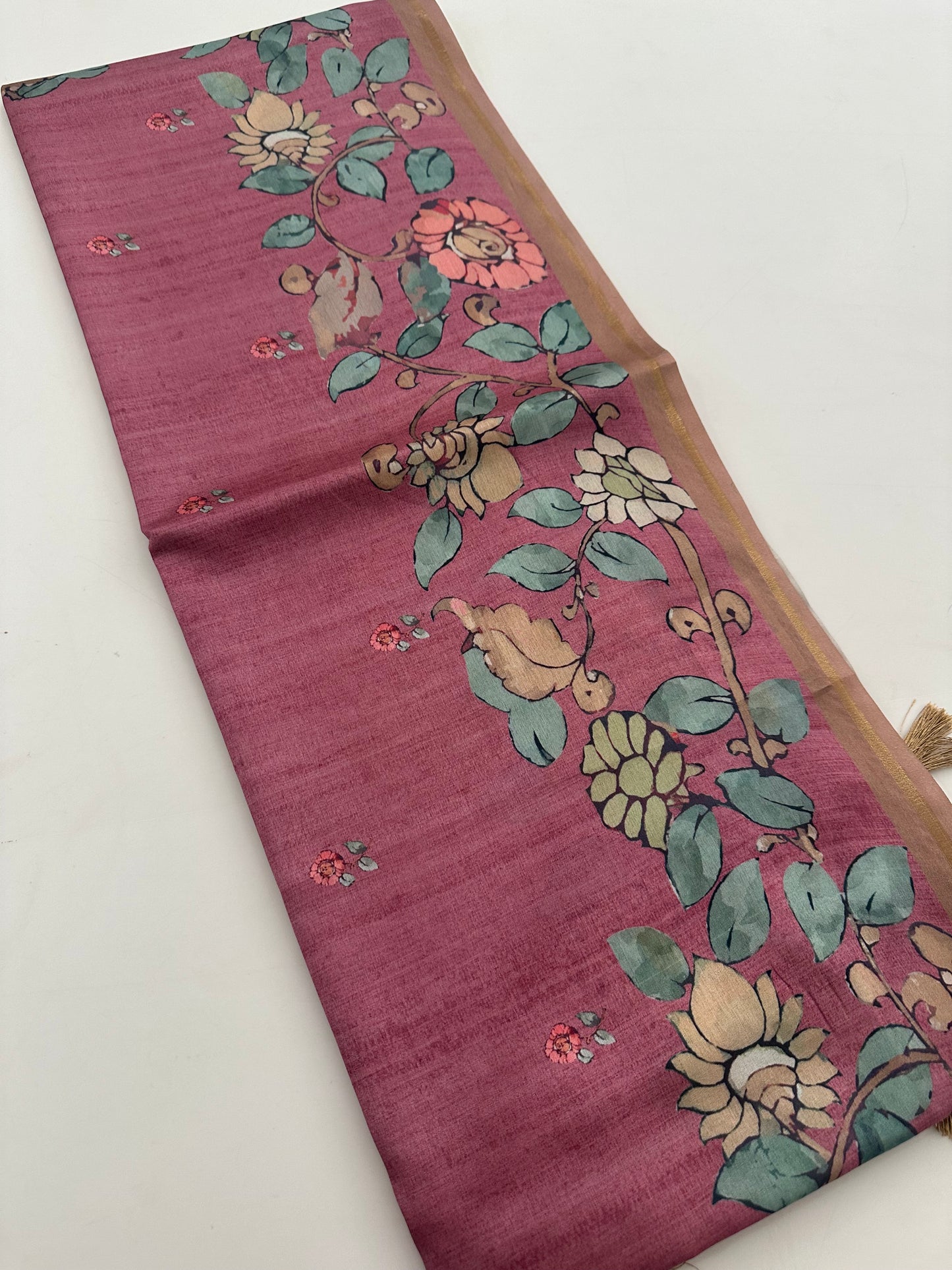 Printed Tussar Fancy-J12