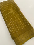 Crape Chiffon Fancy Saree-J1