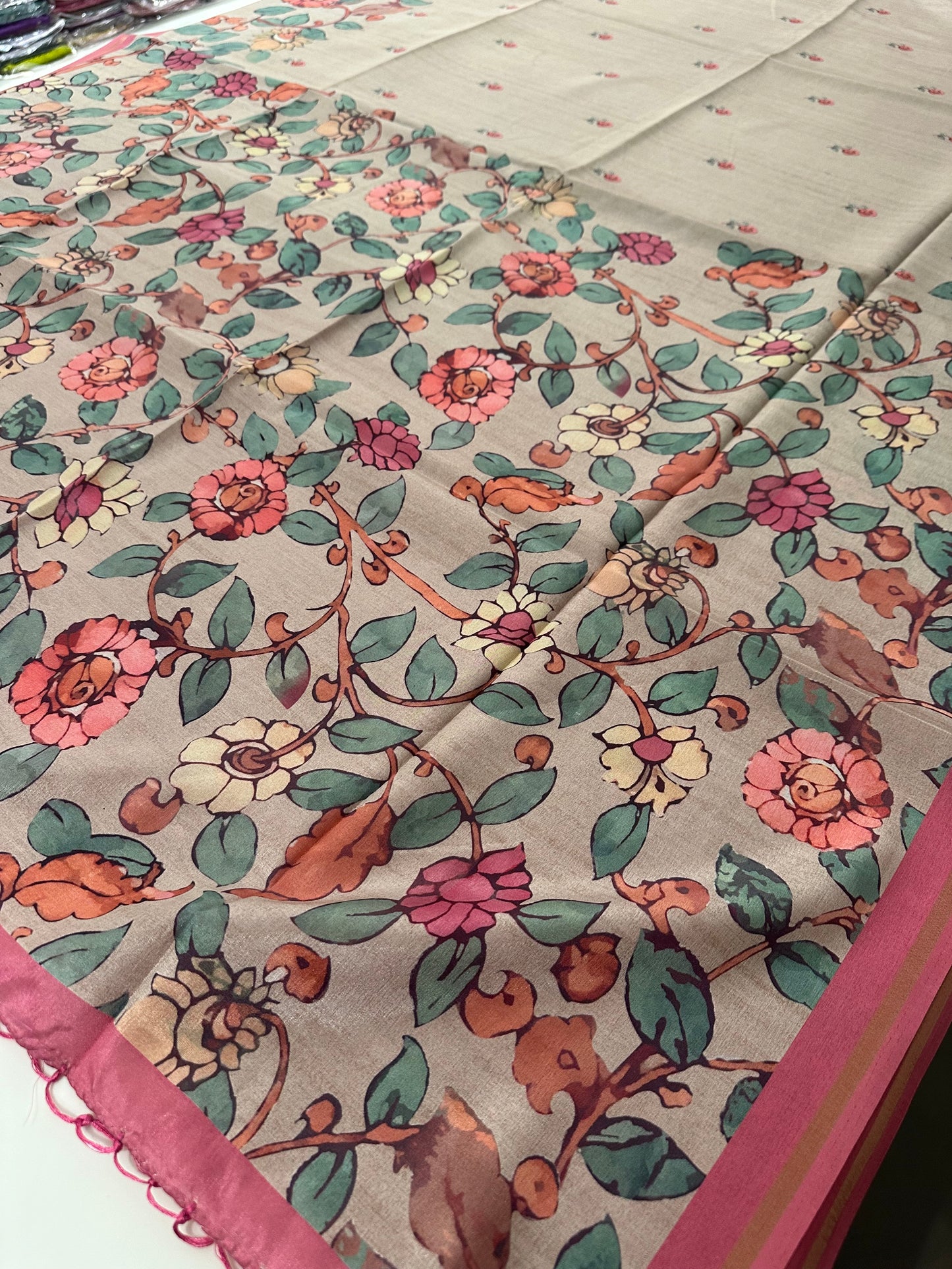 Printed Tussar Fancy-J12