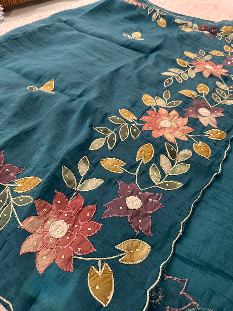 Designer Organza Saree-M16