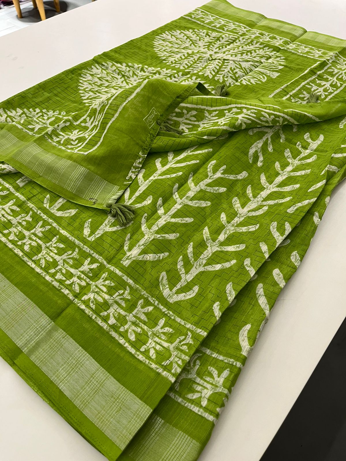 Batik Linen Saree