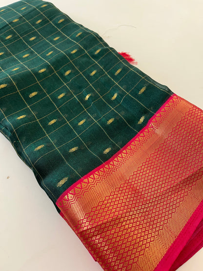 Moonga silk saree