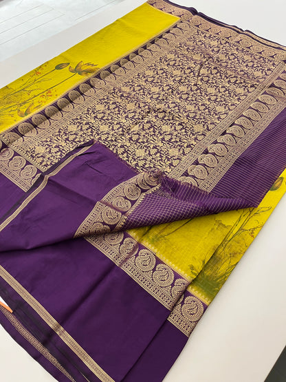 Digital printed crape fancy