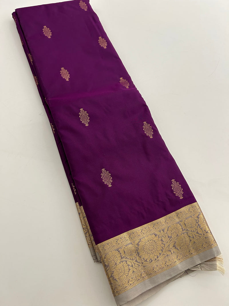 New collection in Kanchi Semi Silk sarees for Varmahalaxmi with contrast matching blouse piece-JU30