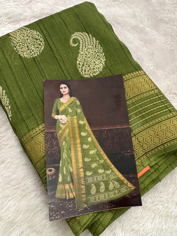 Tussar Crape Saree-JU9