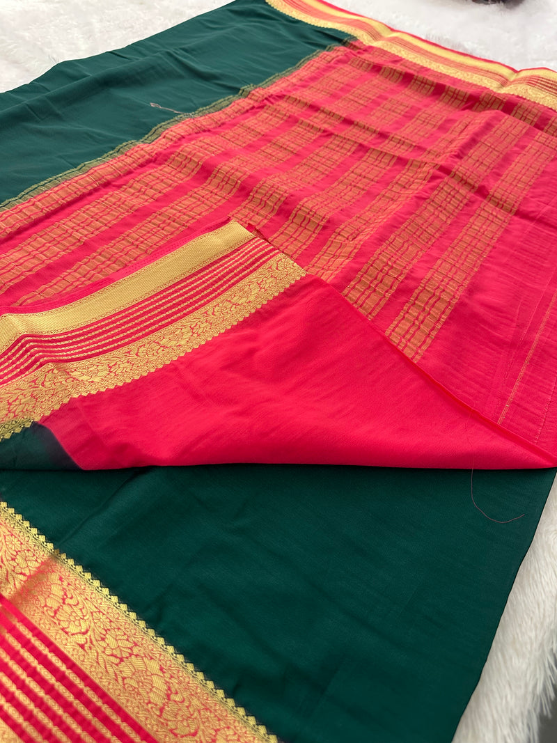 Semi Mysore Crape Fancy-JU4