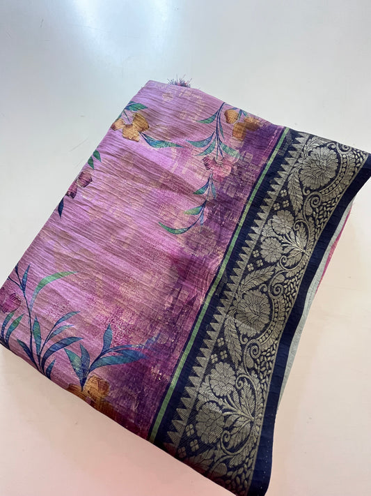 Printed Tussar fancy
