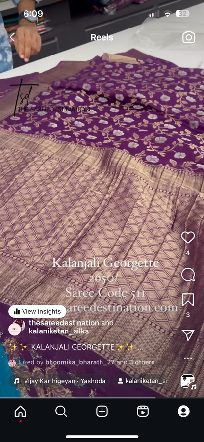 511 ✨✨ KALANJALI GEORGETTE✨✨