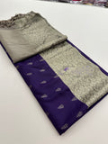 New Semi Soft silk Sarees From Kanchi in beatiful Borders -JU20