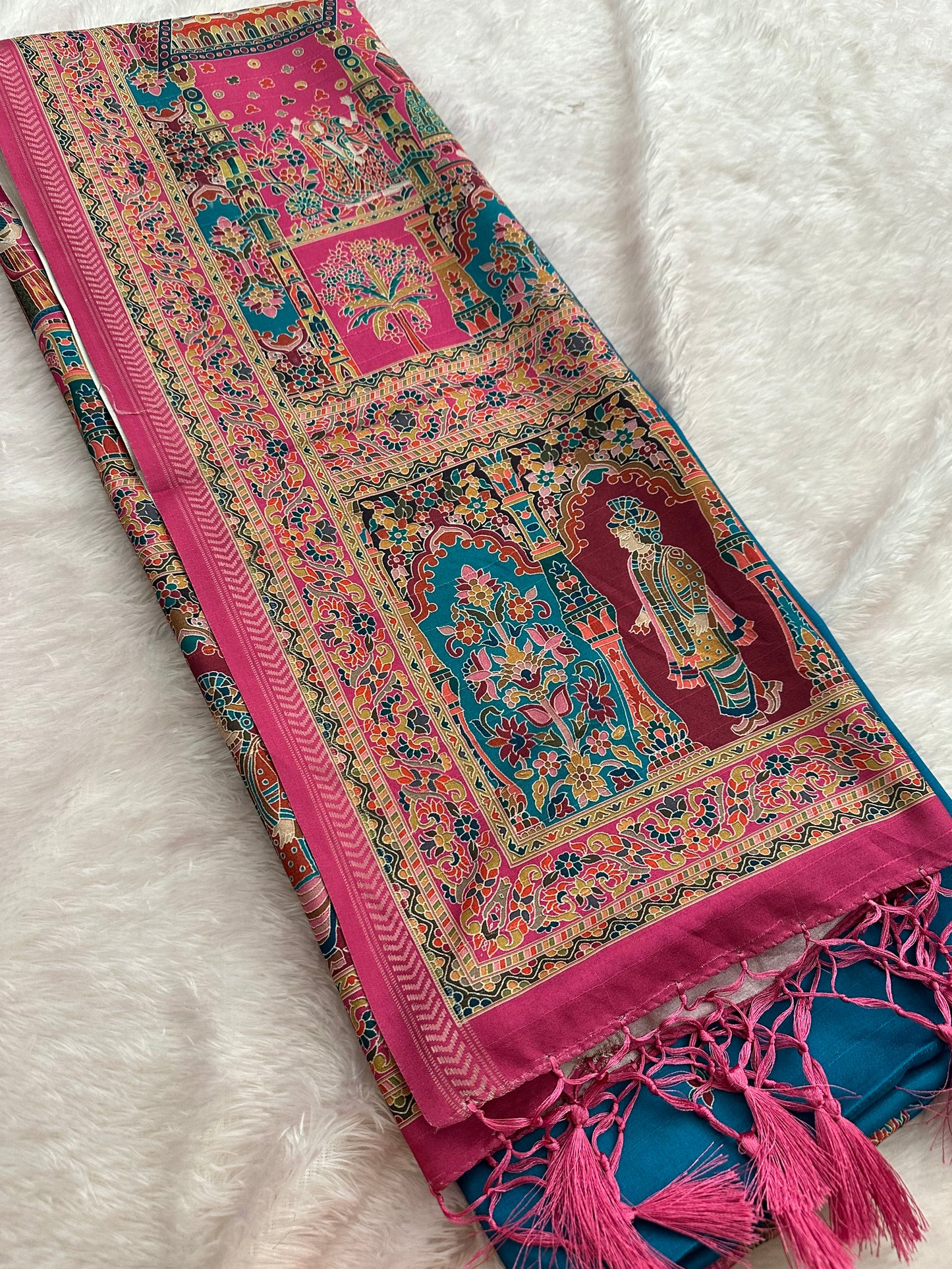 Kalamkari Tussar Fancy-M10
