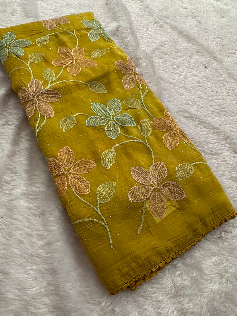 Fancy Soft Organza Embroidery-AU14