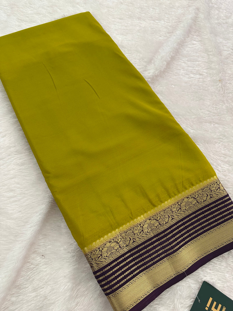 Semi Mysore Crape Fancy-JU4