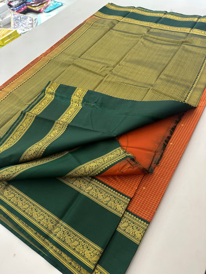 Semi Kanchi/Vegan Silk Saree-11