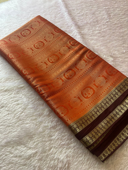 Banarasi Brocade Soft Silk