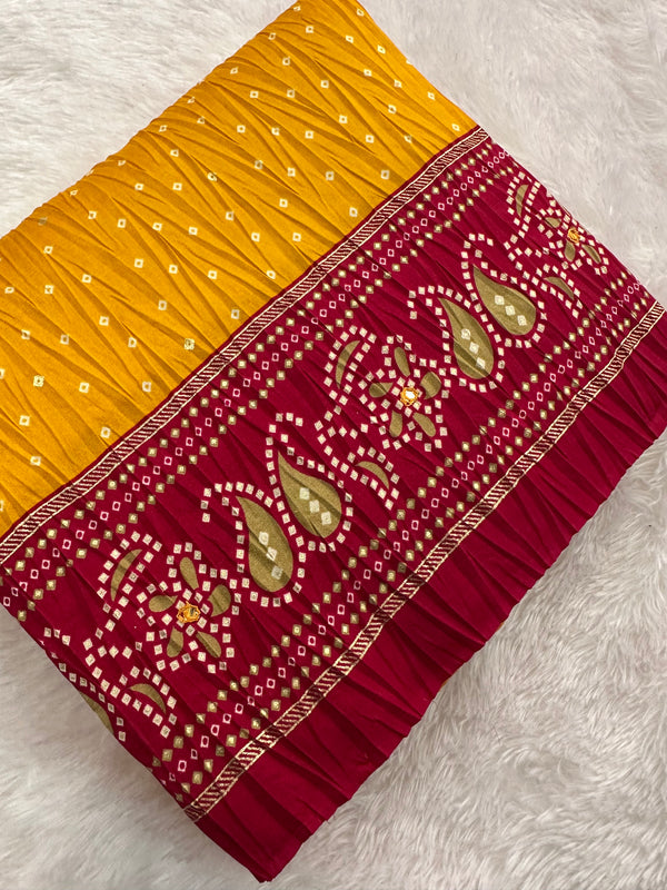 Crush Patola Fancy Saree-JU5