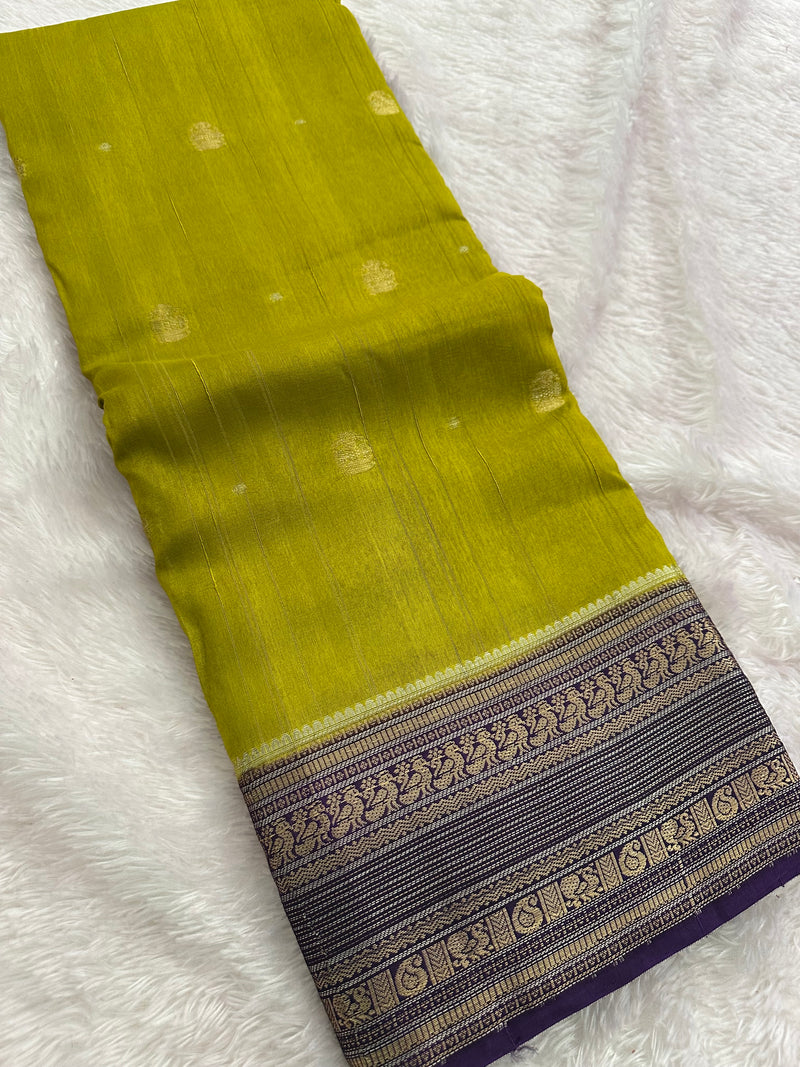 Fancy Tussar Silk Saree-JU13