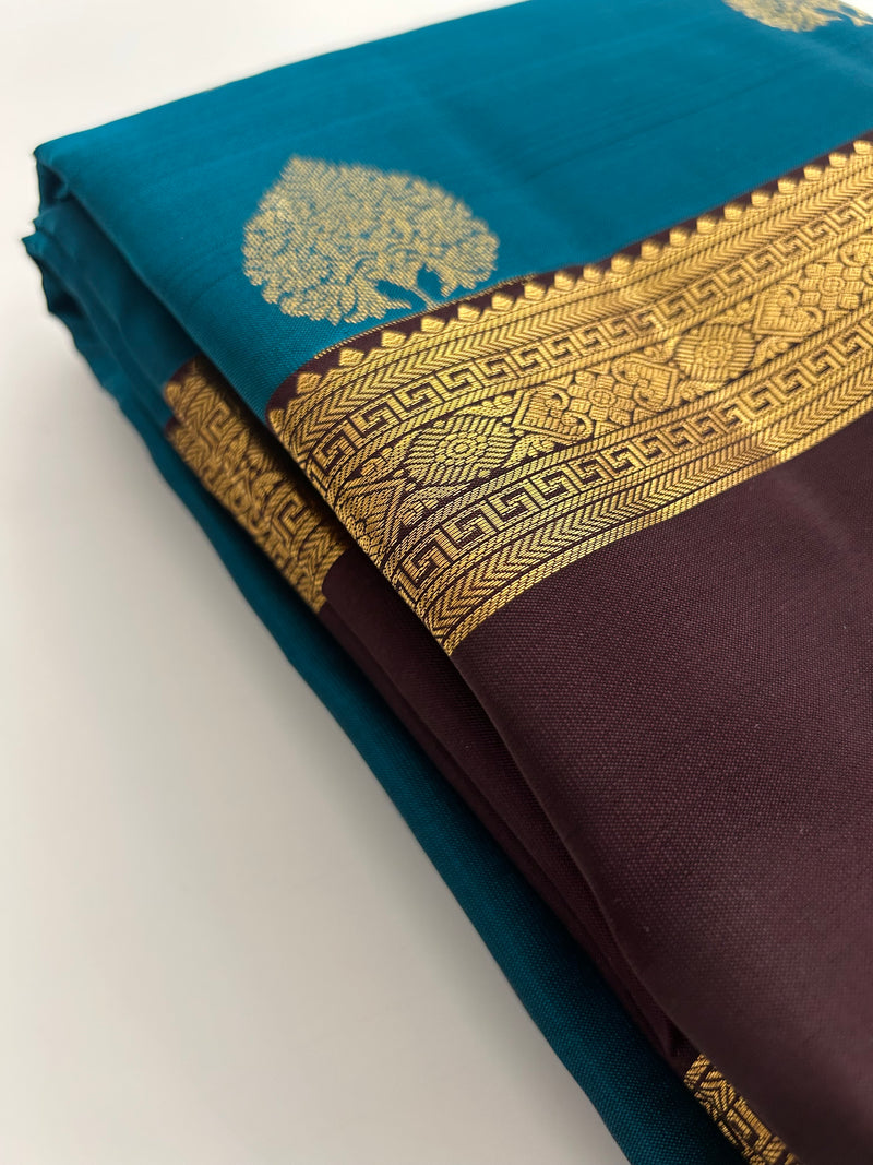 Kanchi PureMix Silk Sarees in Beautiful Color Combinations🌹-AU1