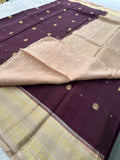 Fancy Tussar Silk Saree-JU13