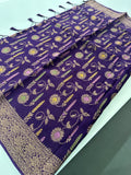 Premium Jute Tussar Fancy Saree-J9