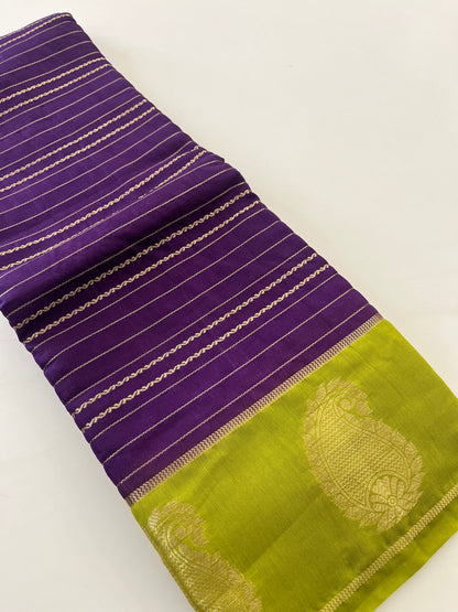 Semi Mysore silk new design