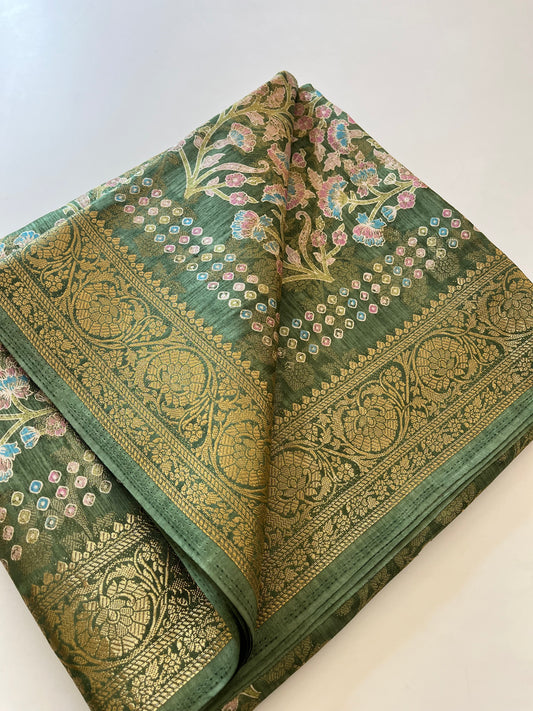 Tussar Printed Fancy