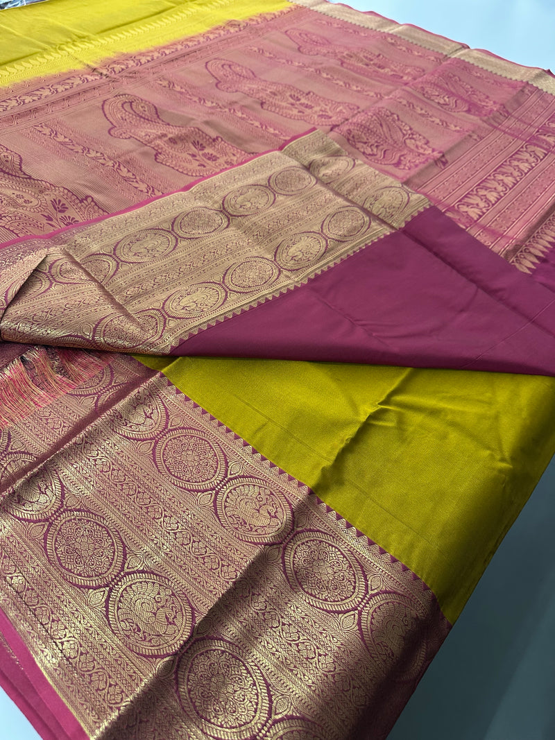 Semi Kanchi Silk Saree-J24