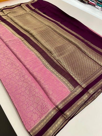 Brocade Banarasi soft silk