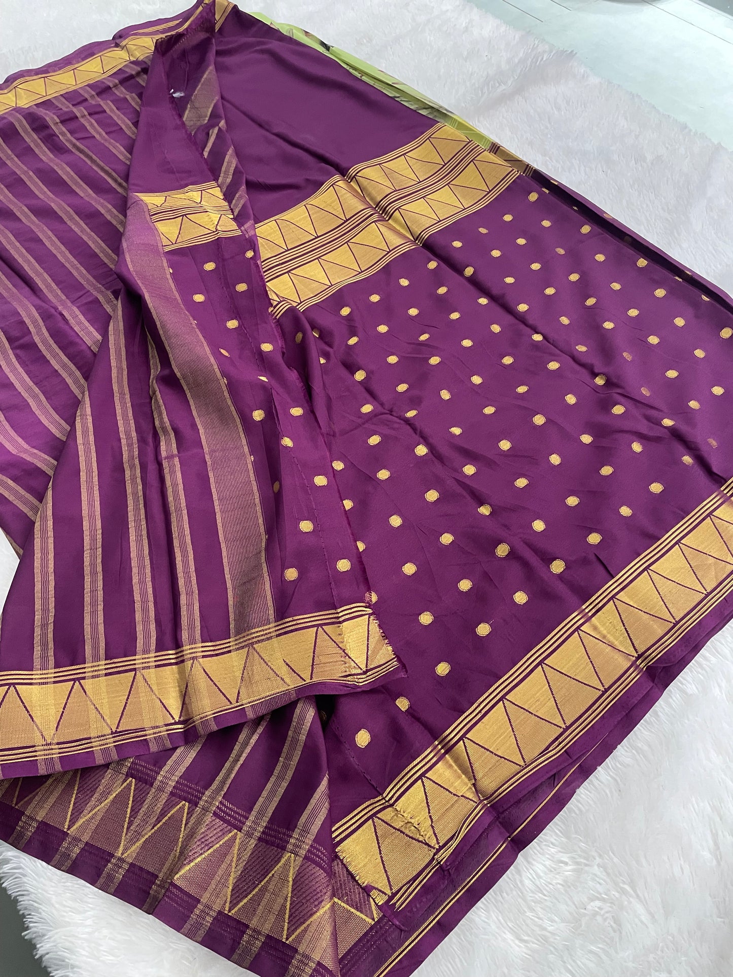 Printed crape silk