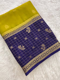 Crape Fancy Saree-JU3
