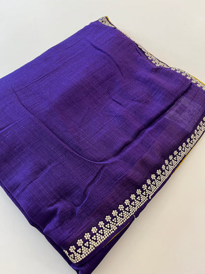 Stone work fancy saree