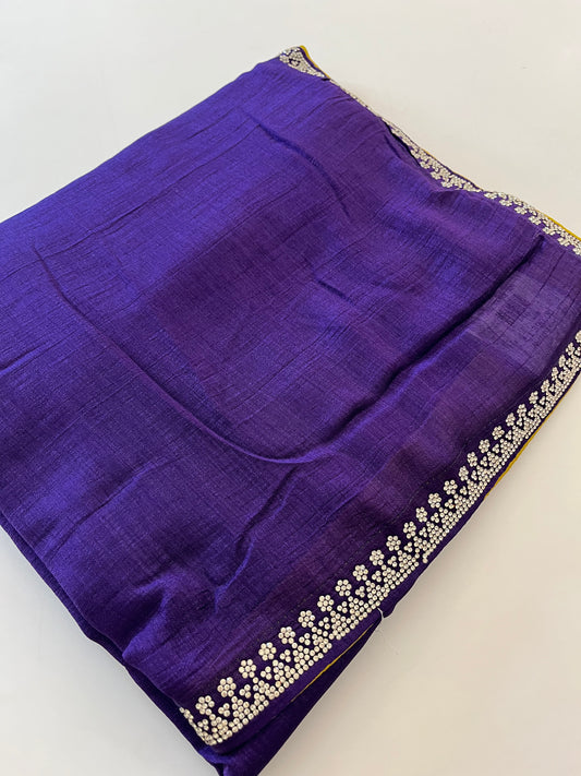 Stone work fancy saree