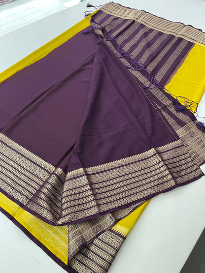 151 ✨✨SEMI CRAPE MYSORE SILK ✨✨